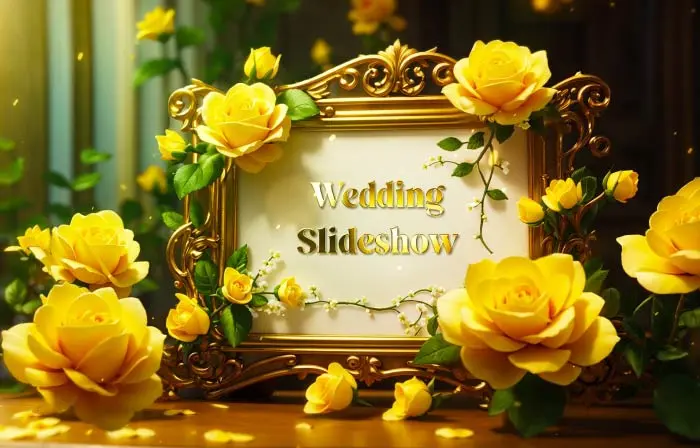 Love Themed 3D Wedding Frame Animation Slideshow